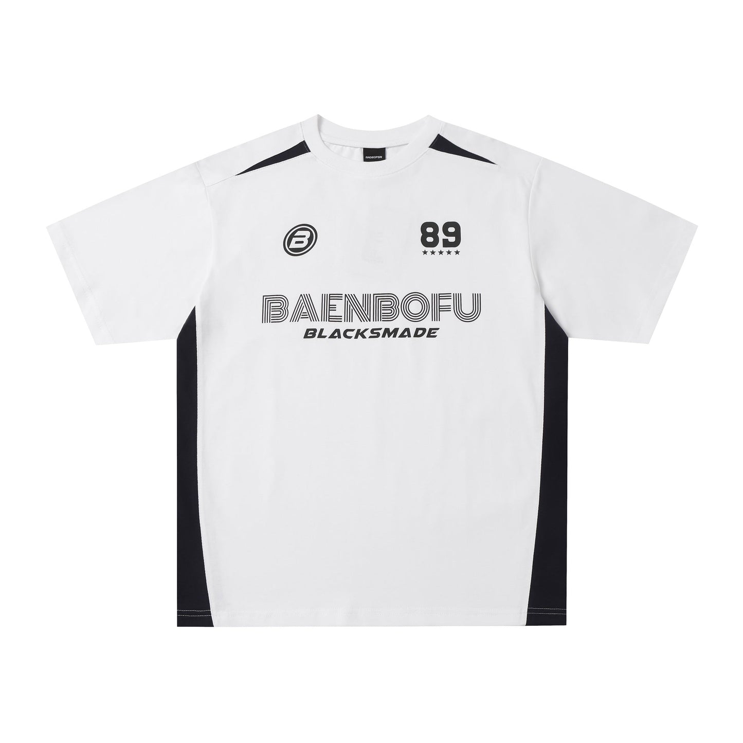 Unisex T-shirts Splicing Loose Short Sleeve T-Shirt