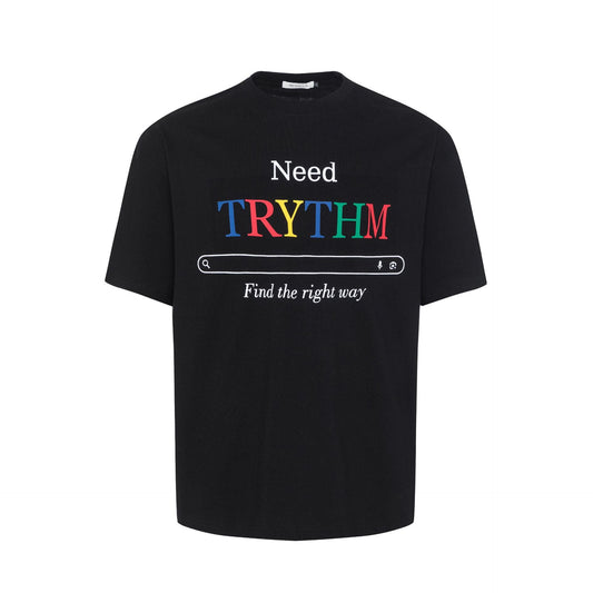 Unisex T-shirts Summer Color Letter Map Men's Loose Short Sleeve T-Shirt