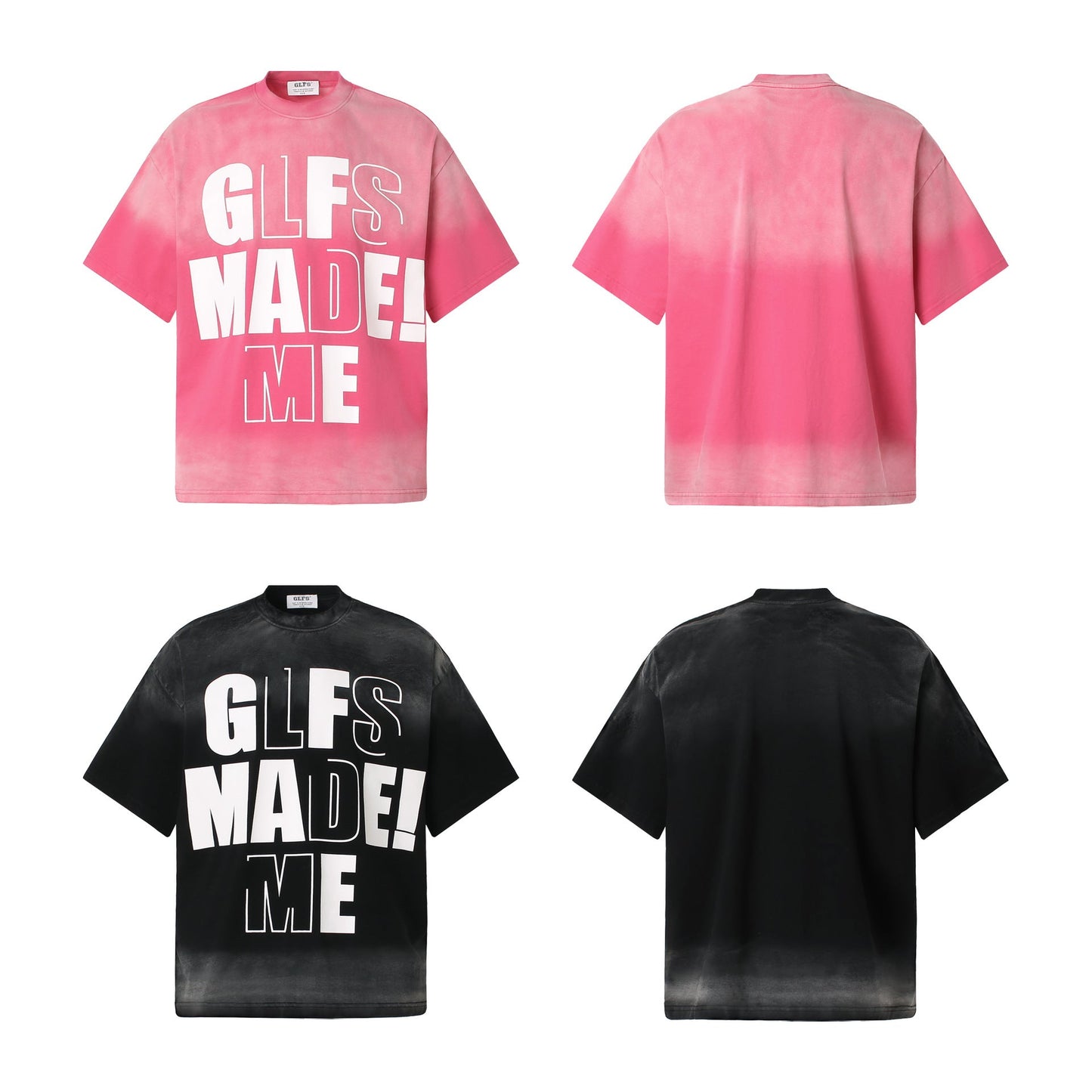 Unisex T-shirts summer men's and women's washed and old loose short-sleeved T-shirts