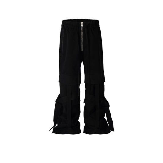 MIJKO Men's Vintage Pants MIJKO Men's Women's Straight Pull Overalls