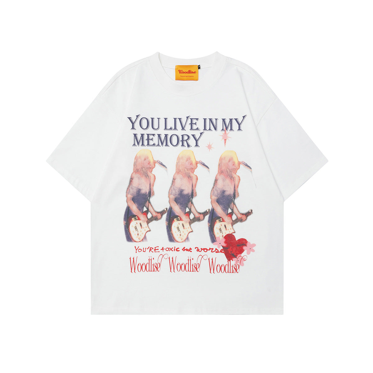 Unisex T-shirts Street Vintage Character Pattern Men's Loose Short Sleeve T-Shirt