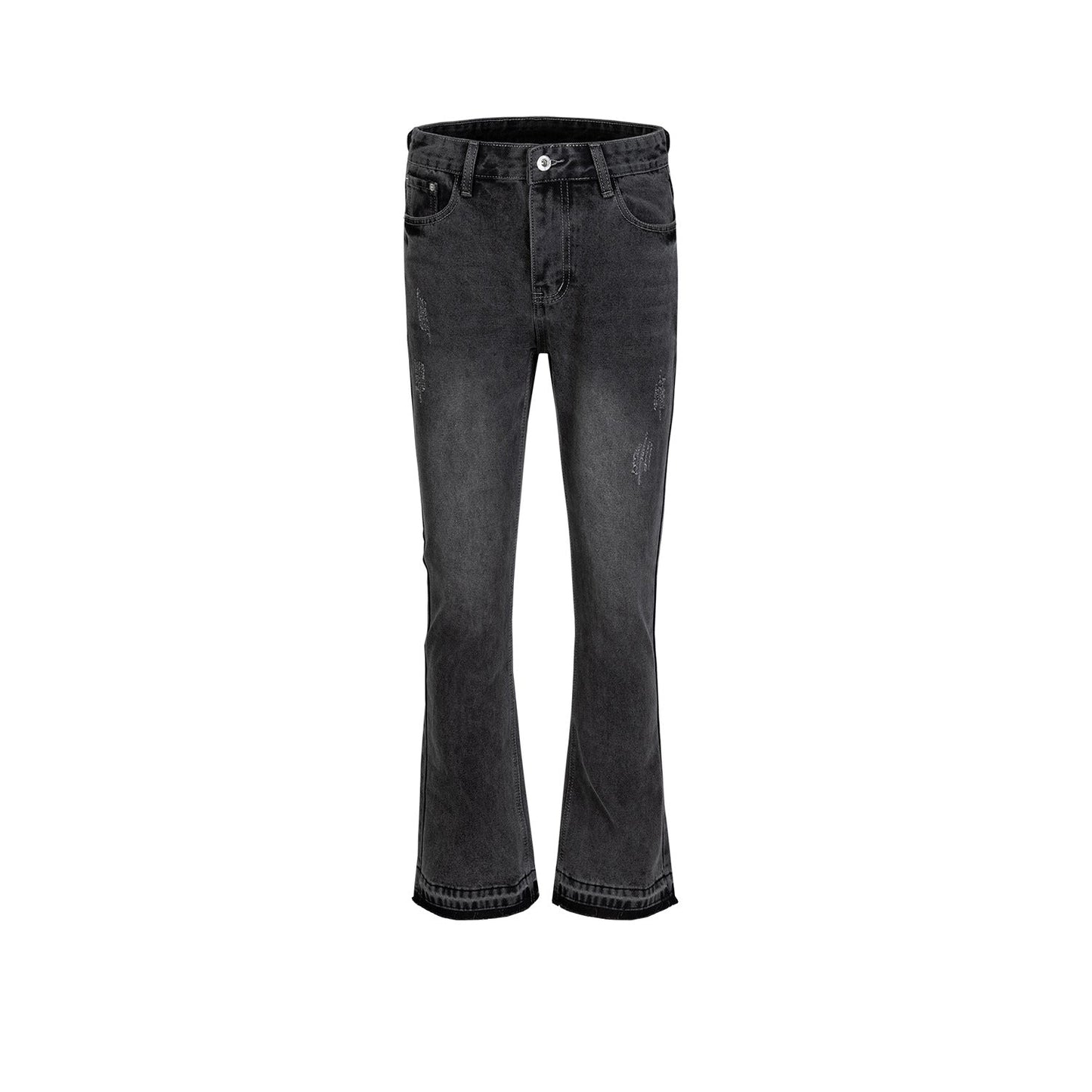 MIJKO Men's Vintage Pants MIJKO washed old micro-wide pants men's and women's jeans