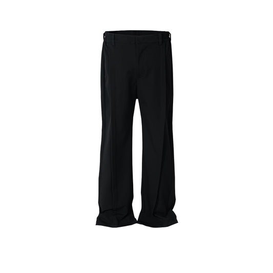 MIJKO Men Vintage Pants MIJKO Splicing trousers slightly pull down