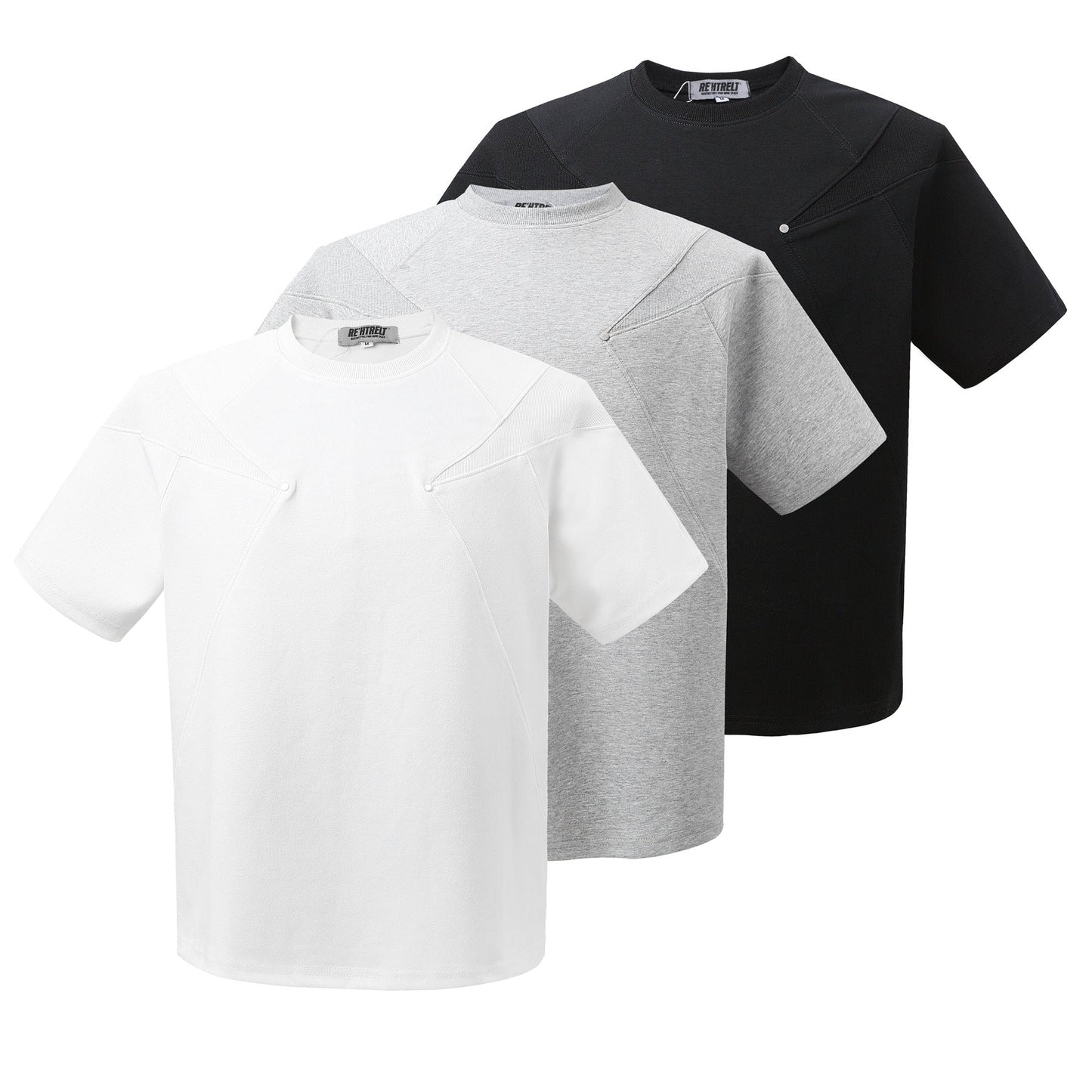 Unisex T-shirts cleanfit space cotton short-sleeved T-shirts