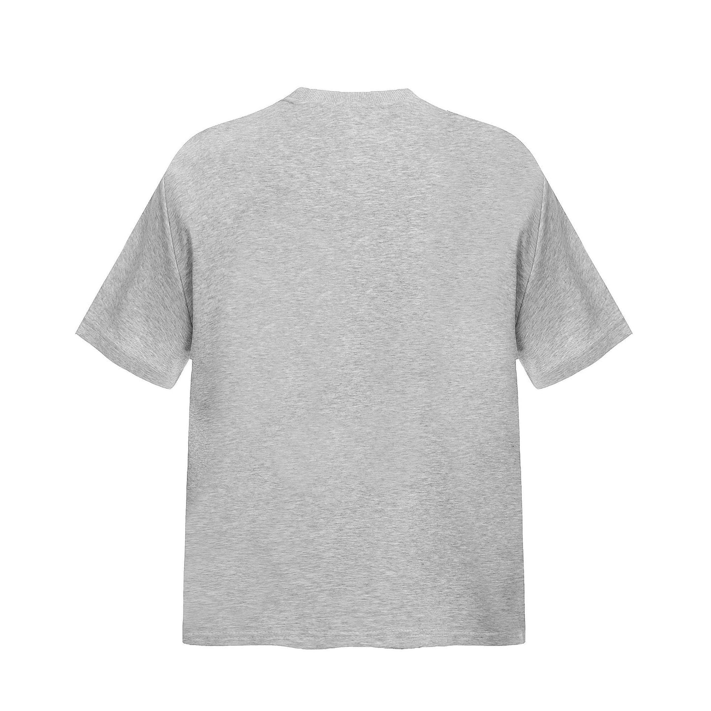 Unisex T-shirts Zipper Design Loose Simple High-end T-shirt