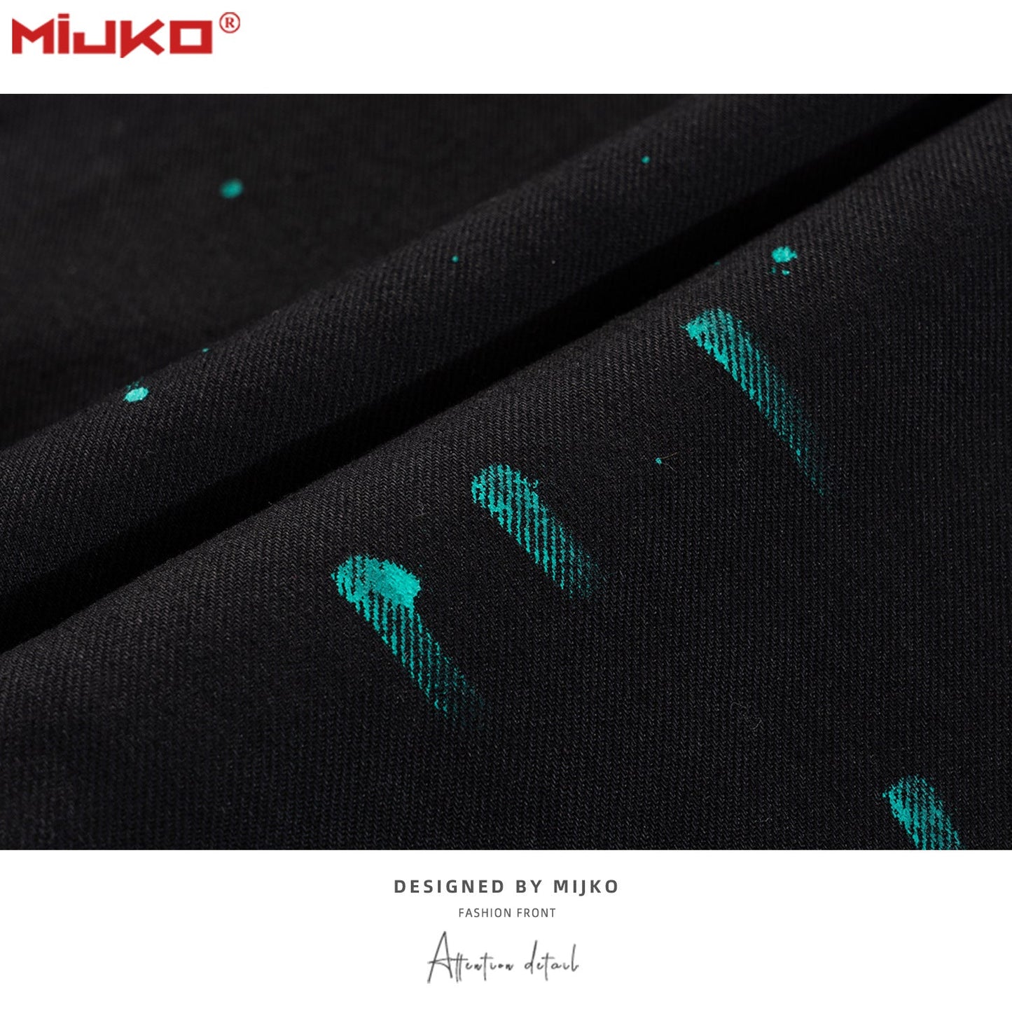 MIJKO Mens Vintage Slim-Fit Straight Jeans