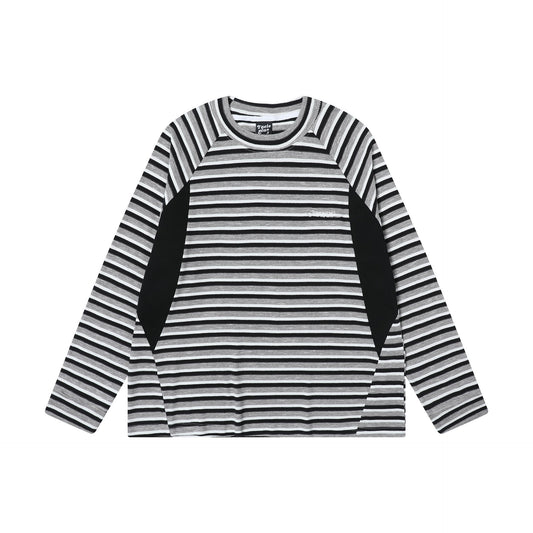 Unisex T-shirts Spring Color Matching Stripes