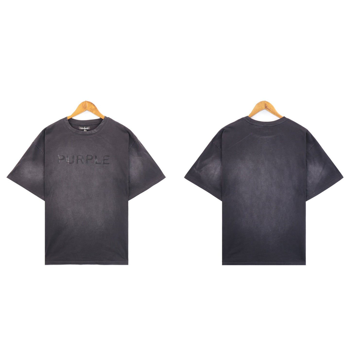 Purple Brand T Shirts Purple Micro Label Spelling Letter Short Sleeve T-Shirt