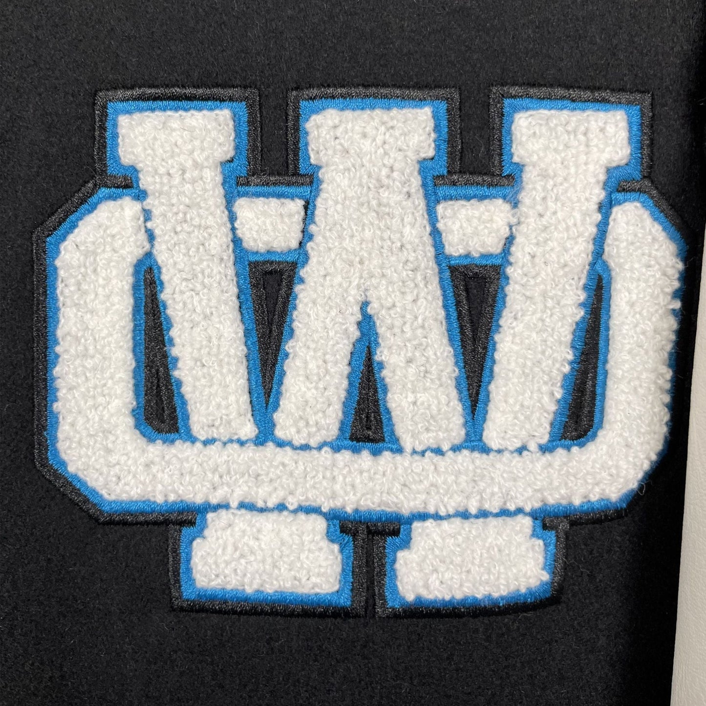 Off White Jacket Autumn/Winter OW Heavy Industries Cartoon Pattern Embroidered Woolen Jacket