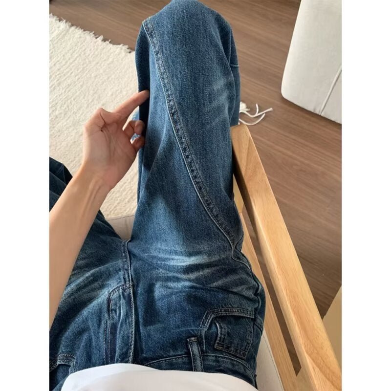 Women Jeans Vintage Loose High Waist