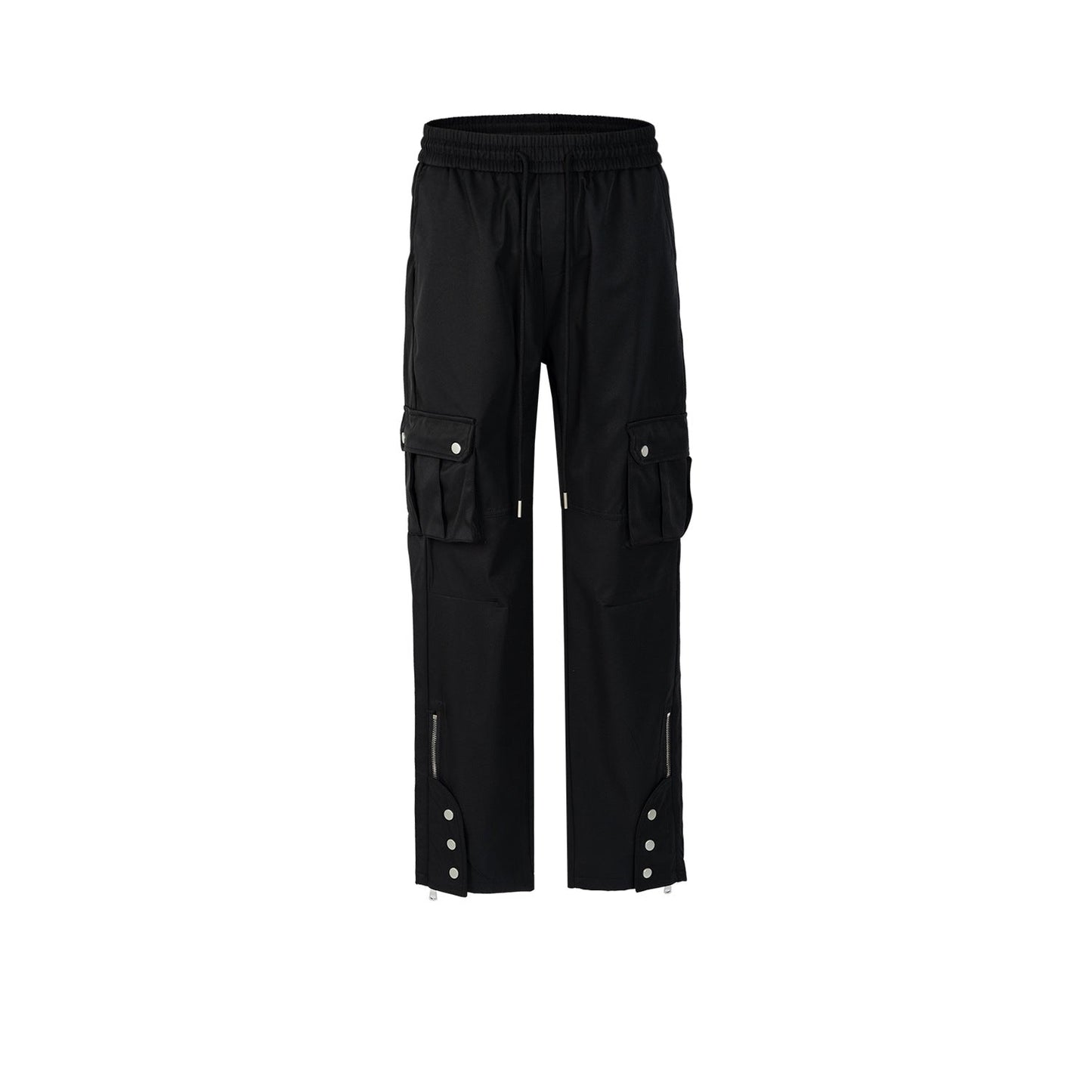 MIJKO Men's Vintage Pants MIJKO Men's Women's Functional Trousers Zipper Pants Casual Sweatpants