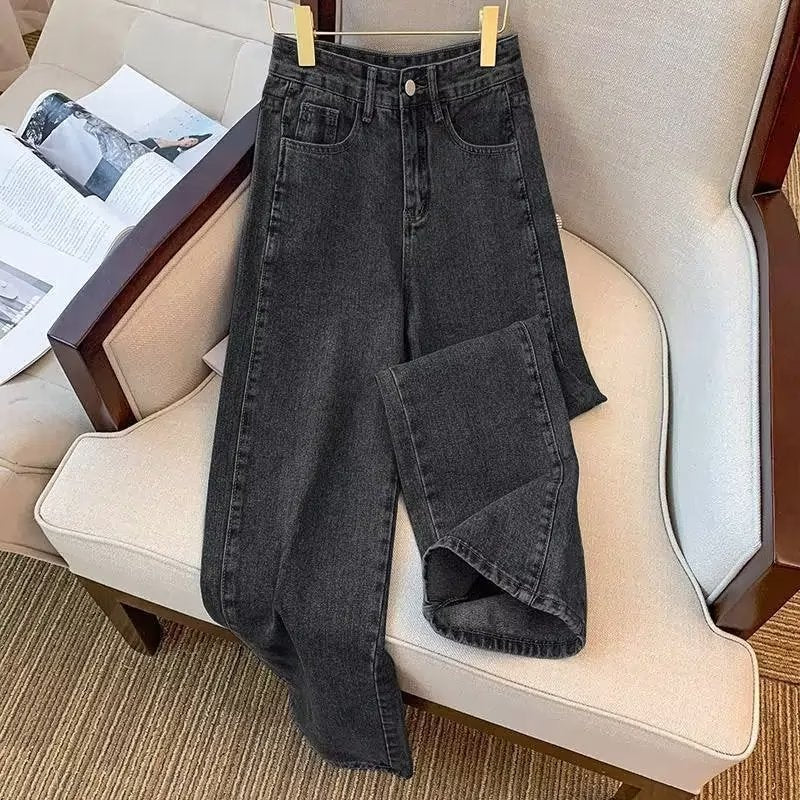 Women jeans retroautumhigh waistloose