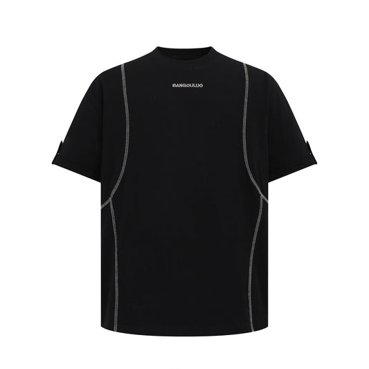 Unisex T-shirts Summer Embroidery Men's Loose Short Sleeve T-Shirt