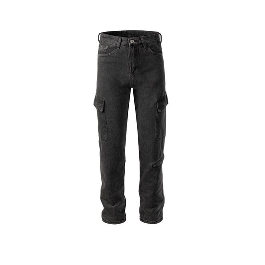 MIJKO Men Vintage Pants MIJKO Men's Women's Spring and Summer Retro Washing Water Old Trousers Jeans