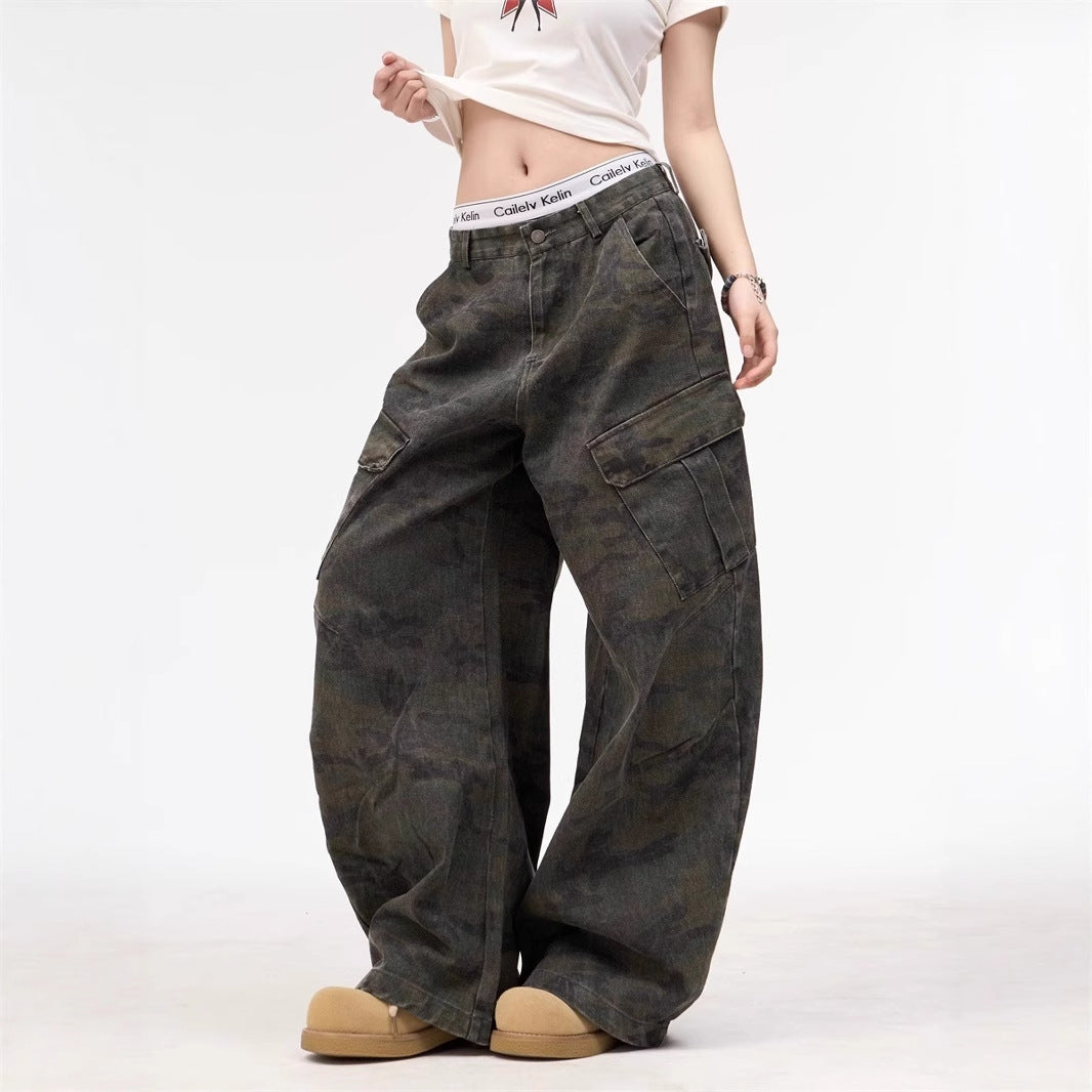 Women jeans camouflage women's pants