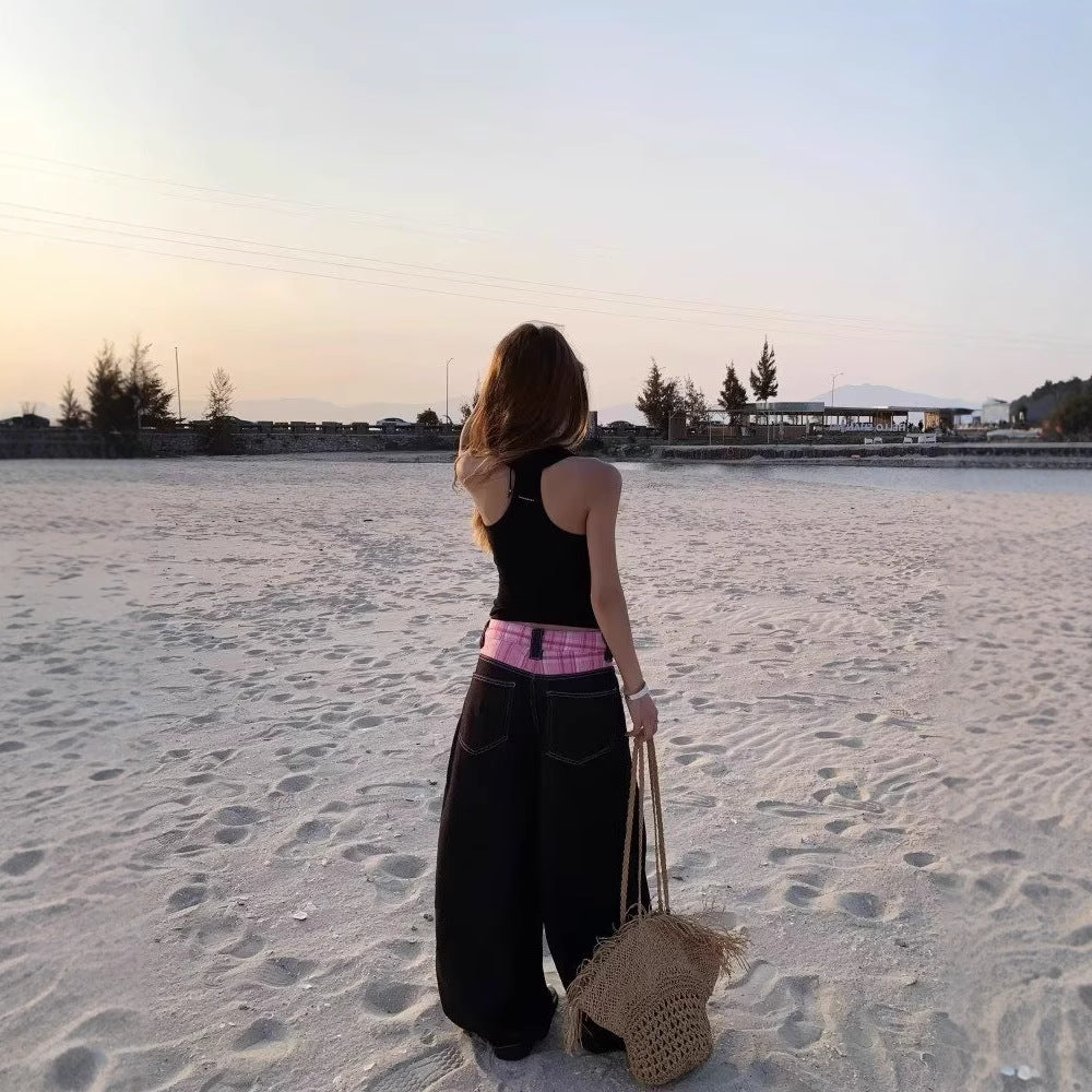 Women jeans retro women loose