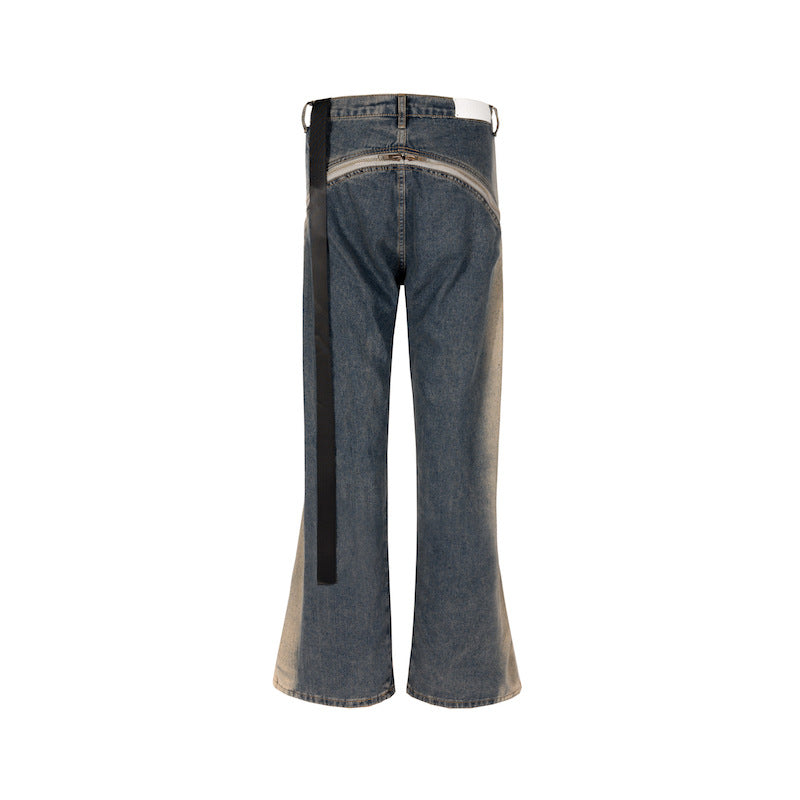 MIJKO Men's Vintage Pants MIJKO Men's Women's Contrast Trousers RICK Jeans