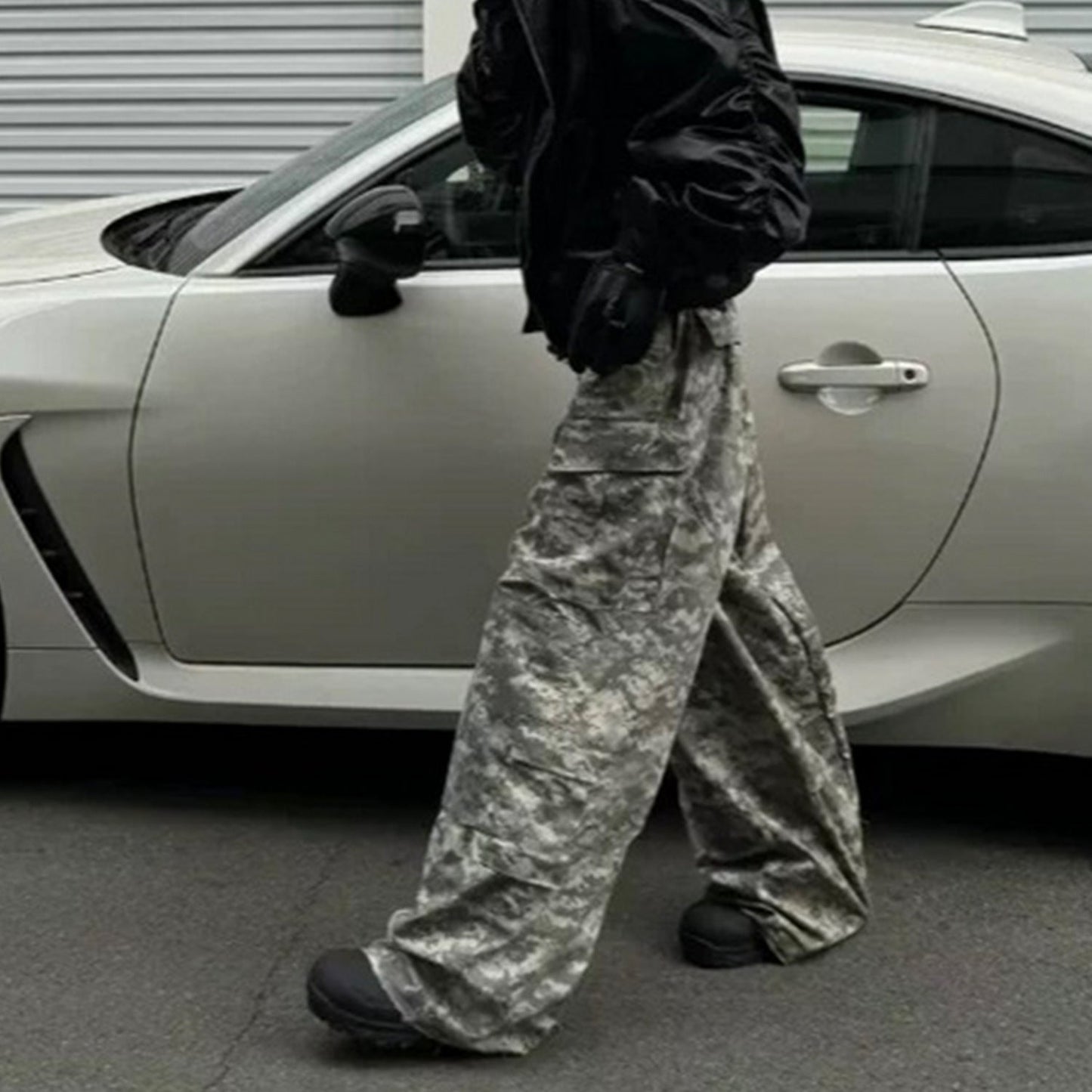 MIJKO Men's Vintage Pants MIJKO Men's Women's Baggy Overalls Straight Casual Pants