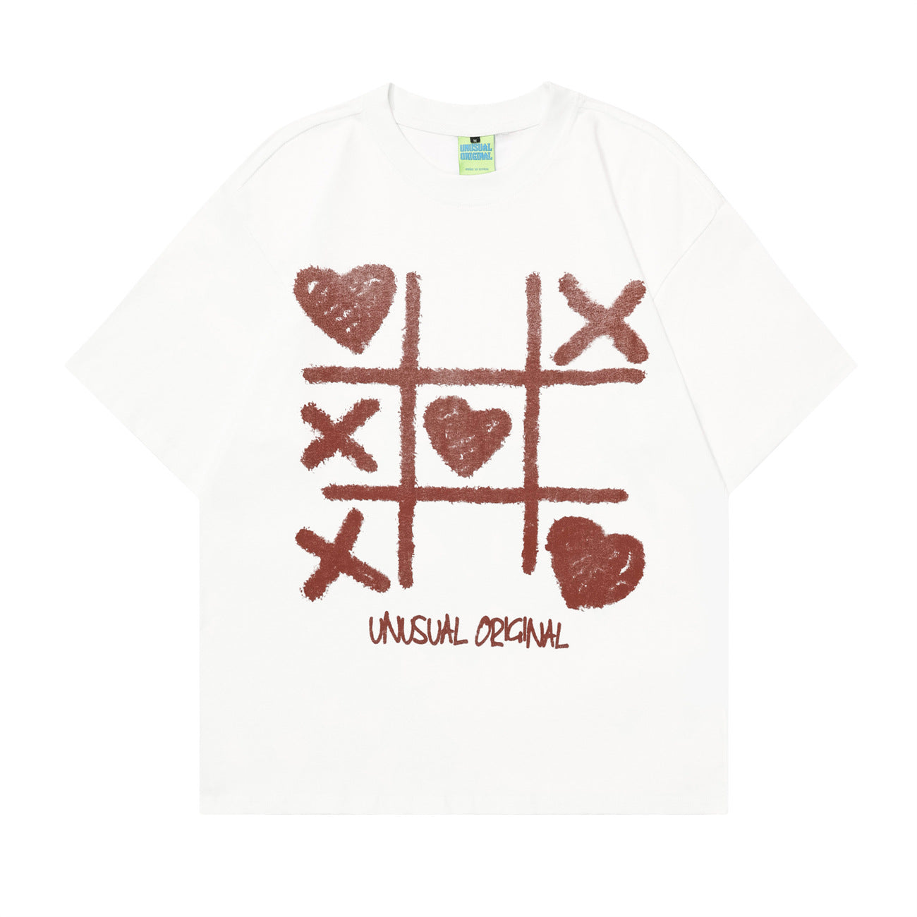 Unisex T-shirts Summer Jiugongge Love Men's Loose Short Sleeve T-Shirt