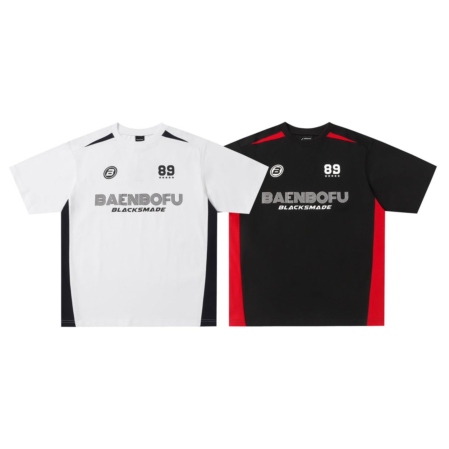 Unisex T-shirts Splicing Loose Short Sleeve T-Shirt