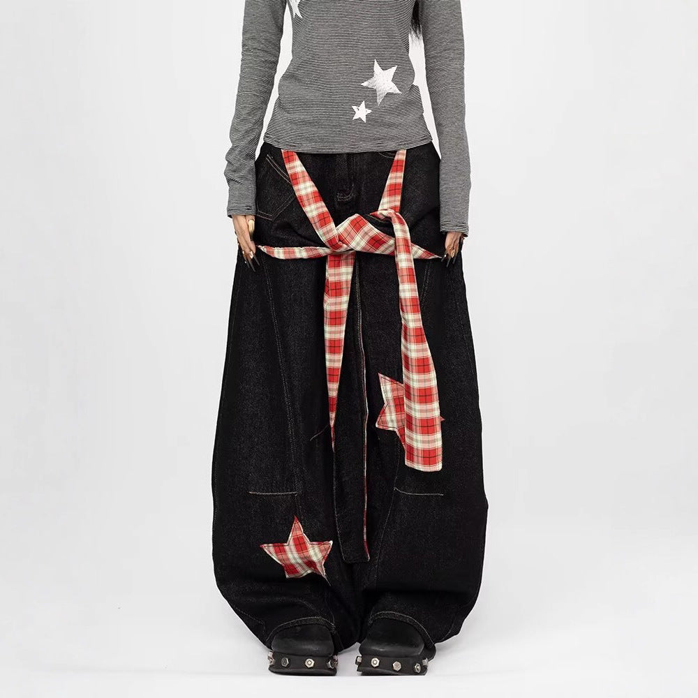 Women jeans retro autum