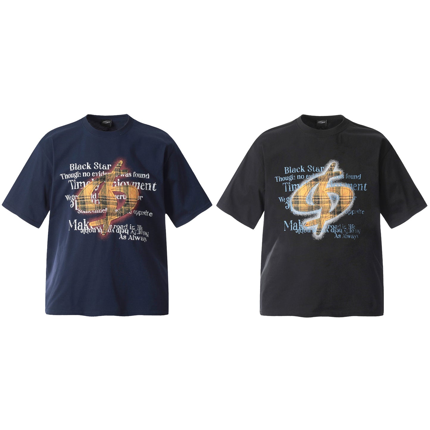 Unisex T-shirts Summer Patch Embroidery Men's Loose Crew Neck Short Sleeve T-Shirt