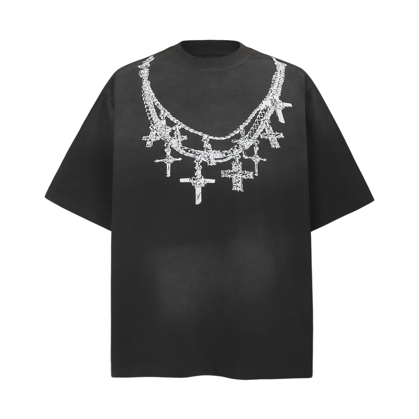 Unisex T-shirts Summer Necklace Print Men's Short Sleeve T-Shirt