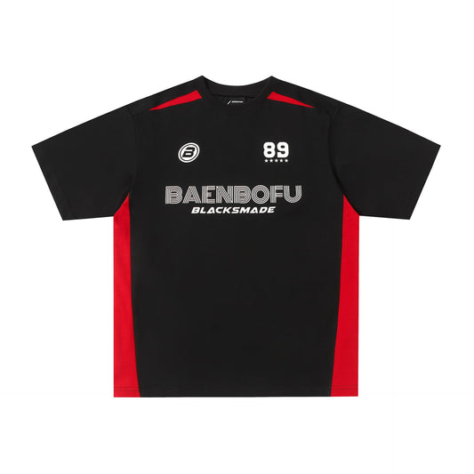 Unisex T-shirts Splicing Loose Short Sleeve T-Shirt