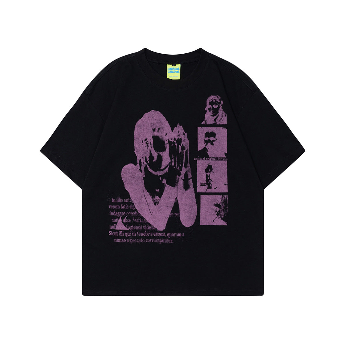 Unisex T-shirts Summer Painting Figure Men's Short Sleeve T-Shirt