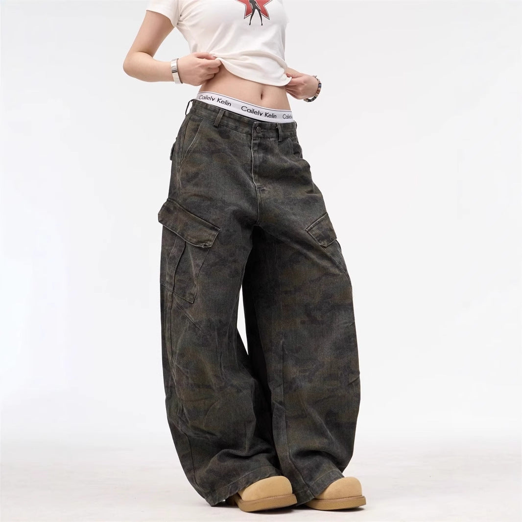 Women jeans camouflage women's pants