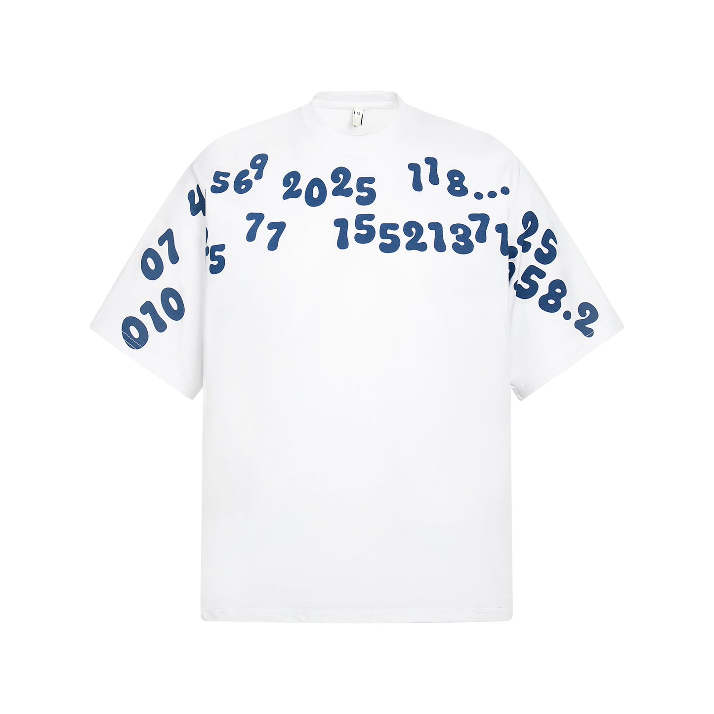 Unisex T-shirts Street Vintage Alphabet Pattern Men's Loose Short Sleeve T-Shirt