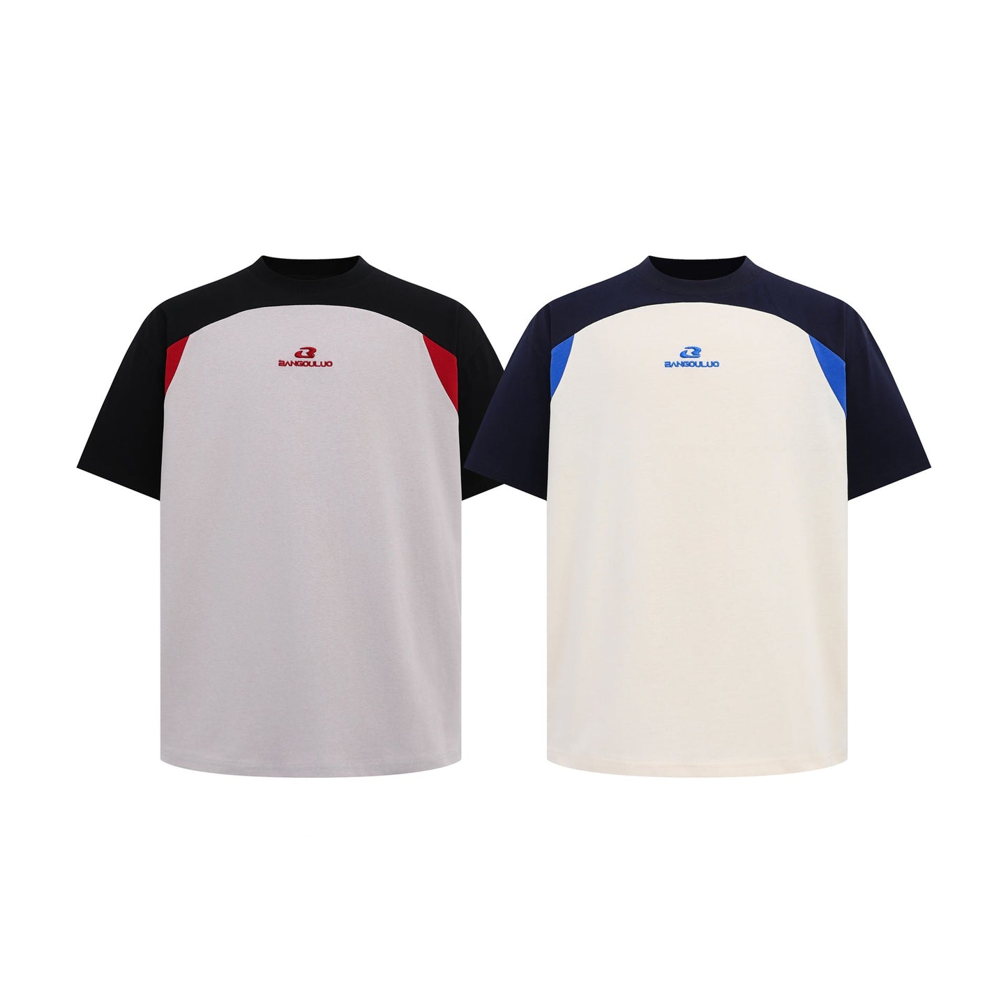 Unisex T-shirts Splicing Premium Loose T-Shirts