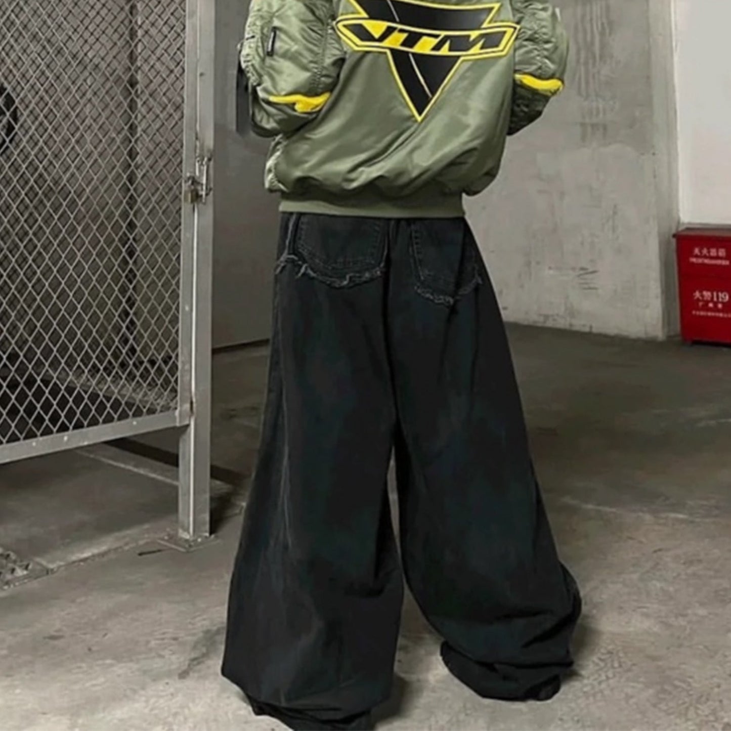 MIJKO Men's Vintage Pants MIJKO Trousers Men's and Women's Ripped Jeans