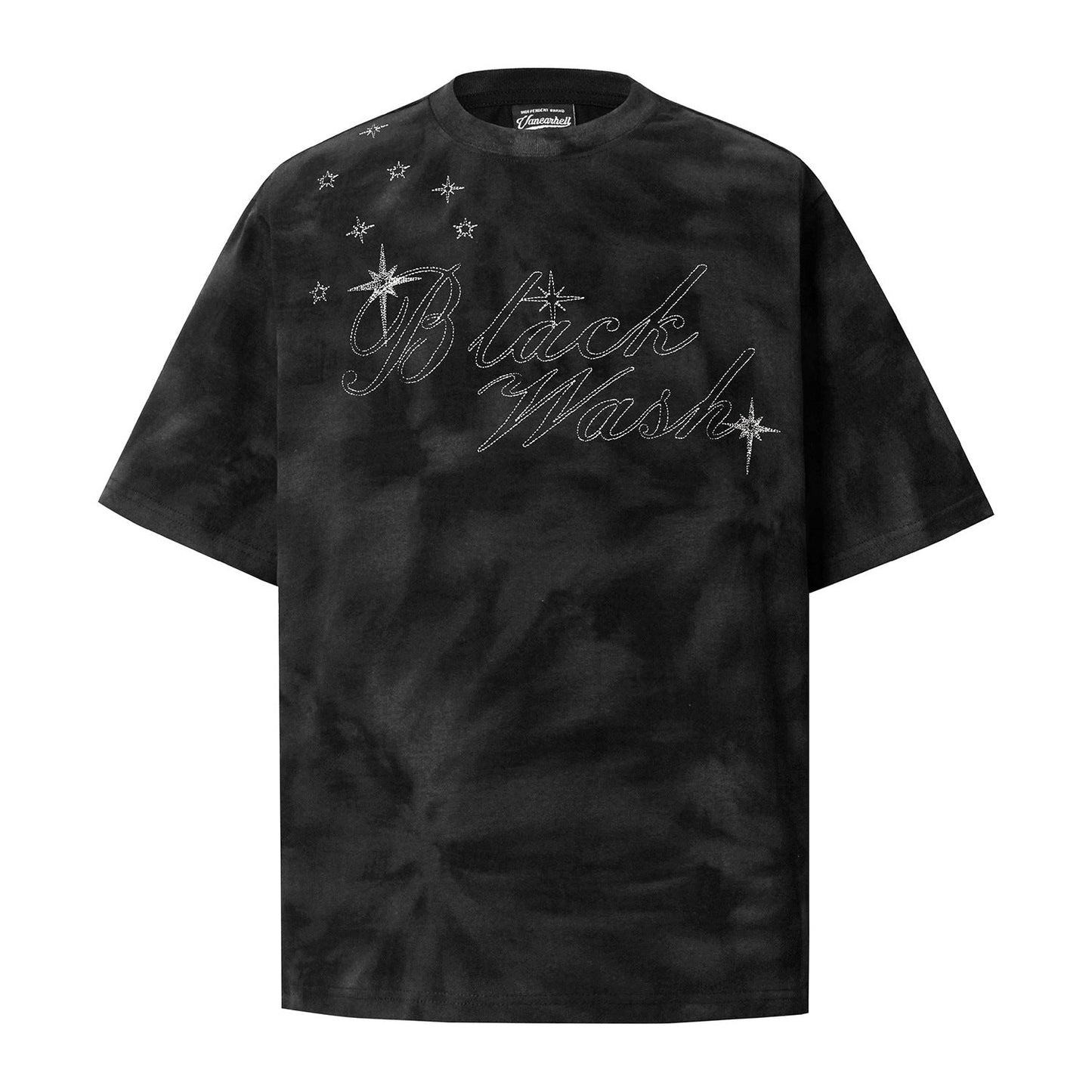 Unisex T-shirts Summer Letter Embroidery Men's Short Sleeve T-Shirt