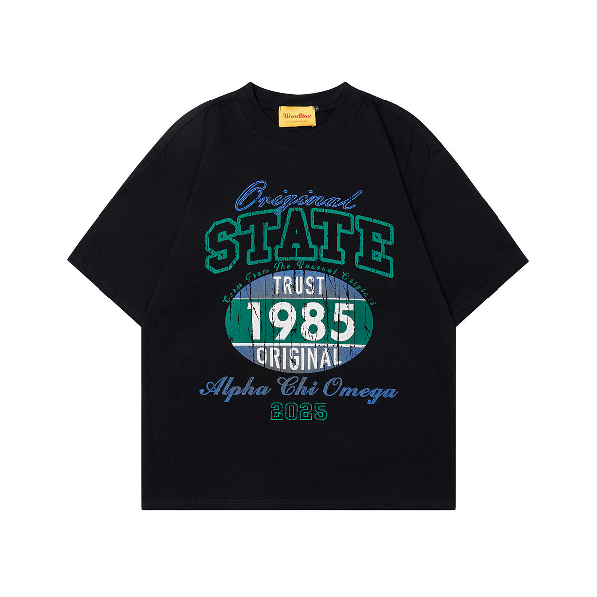 Unisex T-shirts Summer Letter Pattern Men's Loose Short Sleeve T-Shirt