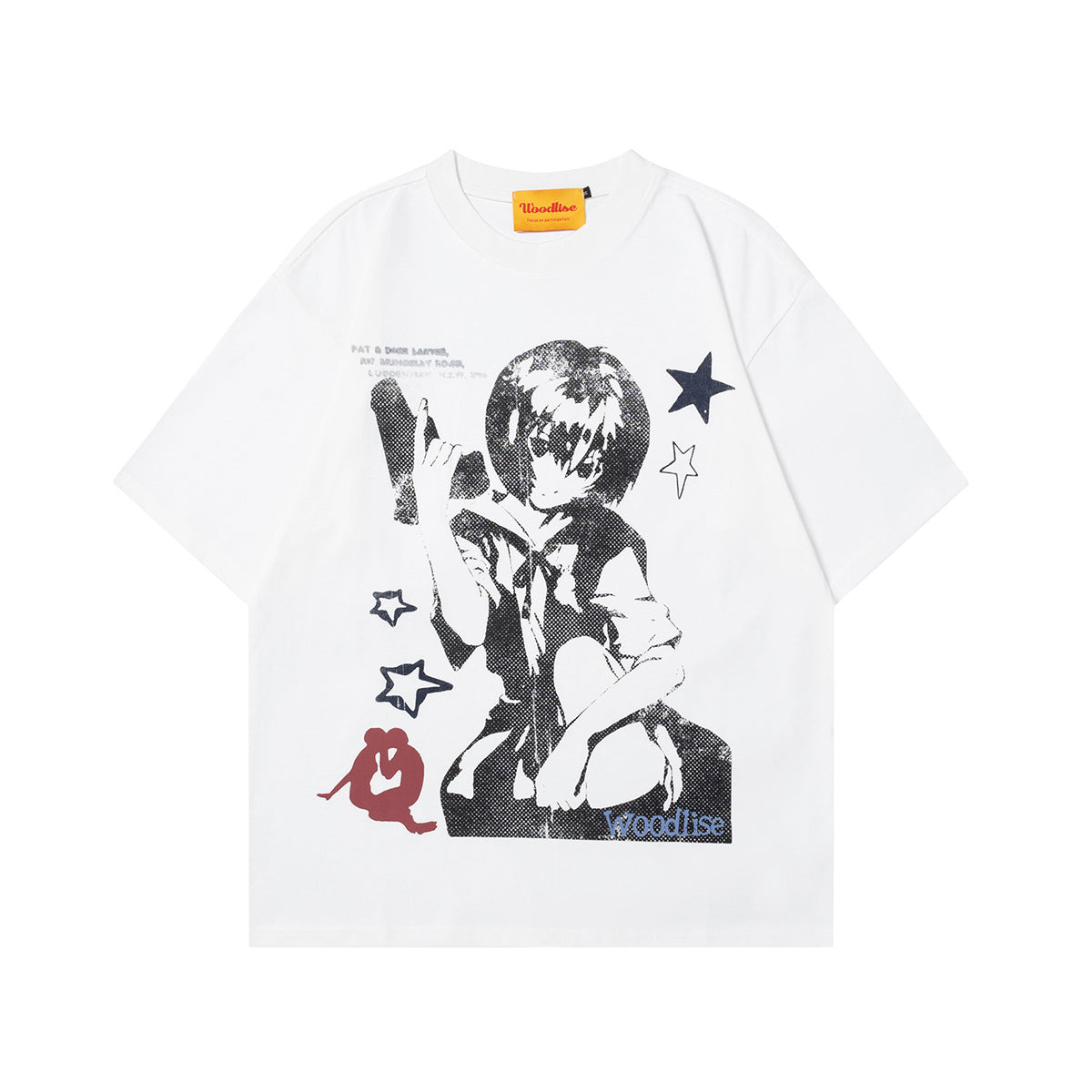 Unisex T-shirts Summer Graffiti Men's Loose Short Sleeve T-Shirt