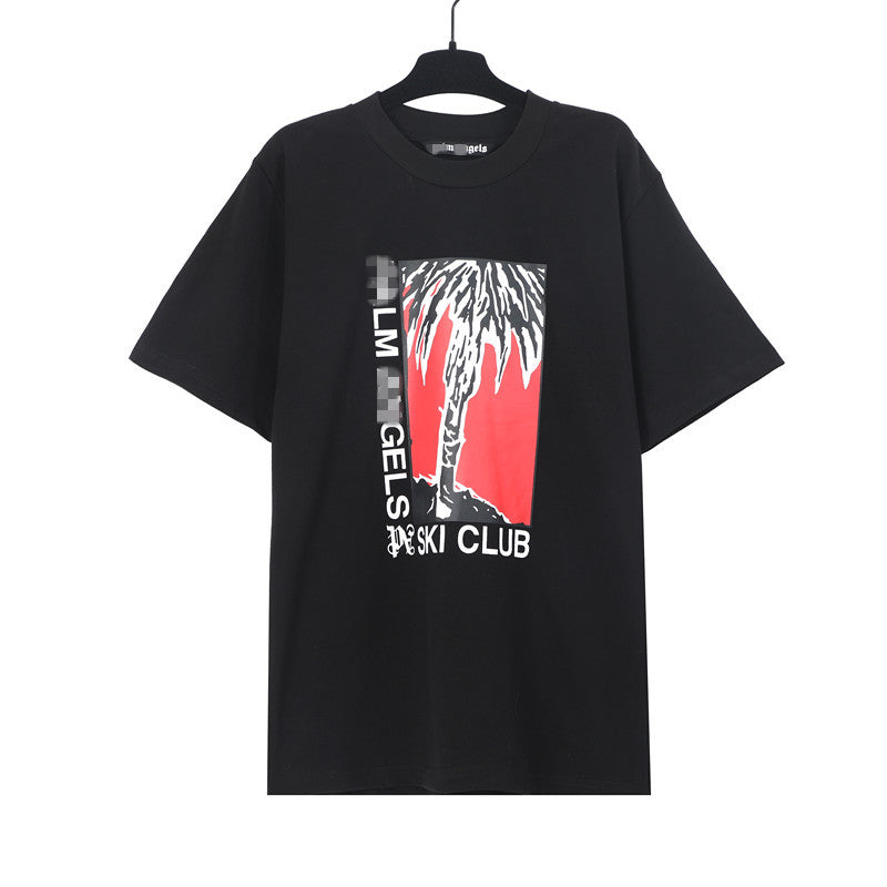 Palm Angels T Shirts Angel Alphabet Slogan Short Palm Sleeve T-Shirt
