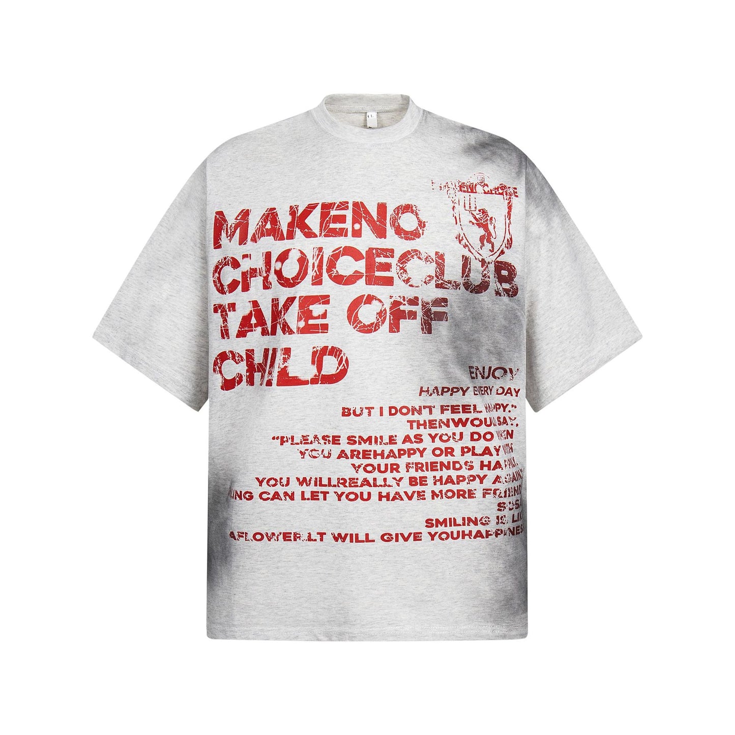 Unisex T-shirts Street Vintage Alphabet Men's Loose Short Sleeve T-Shirt