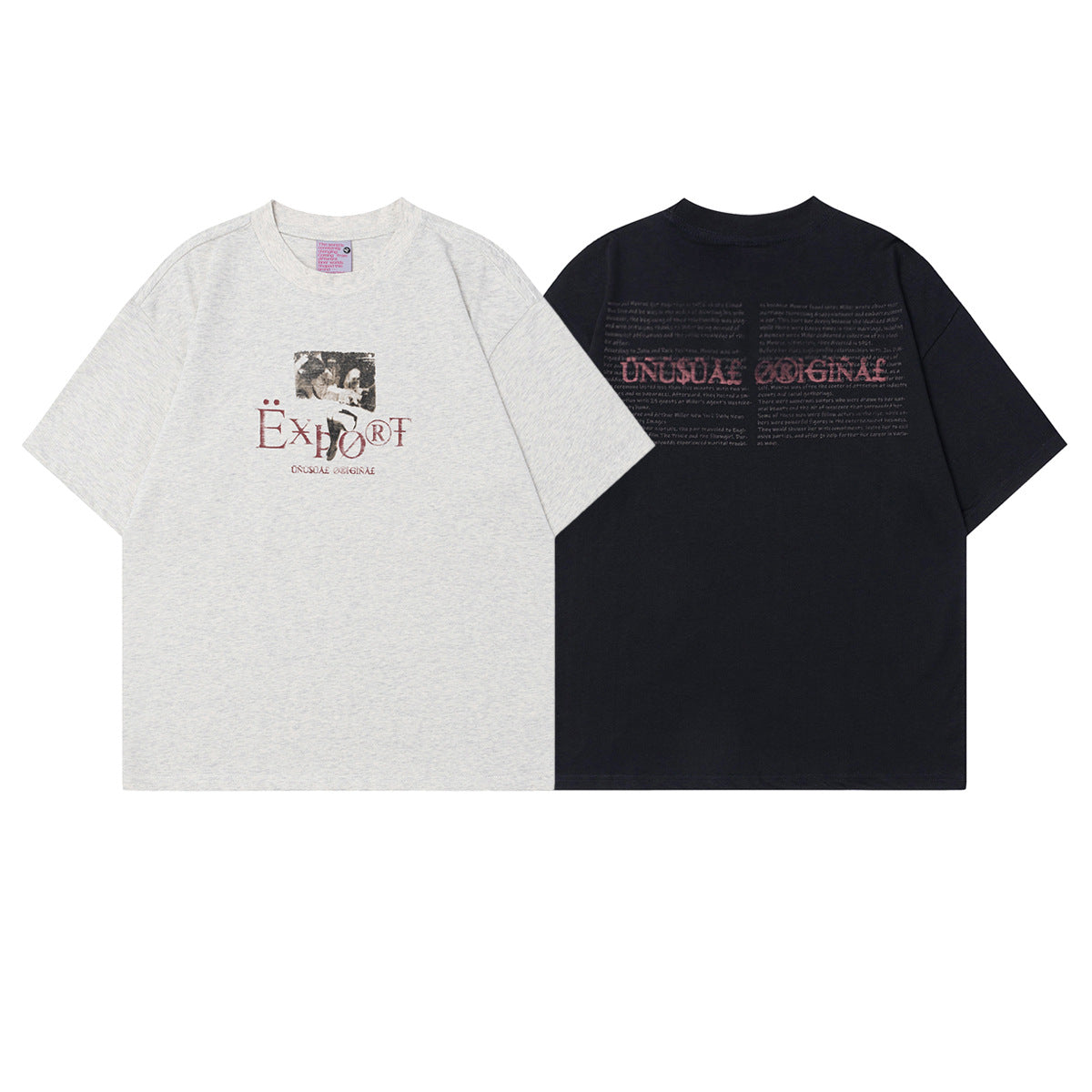 Unisex T-shirts Summer Painting Pattern Vintage Men's Short Sleeve T-Shirt