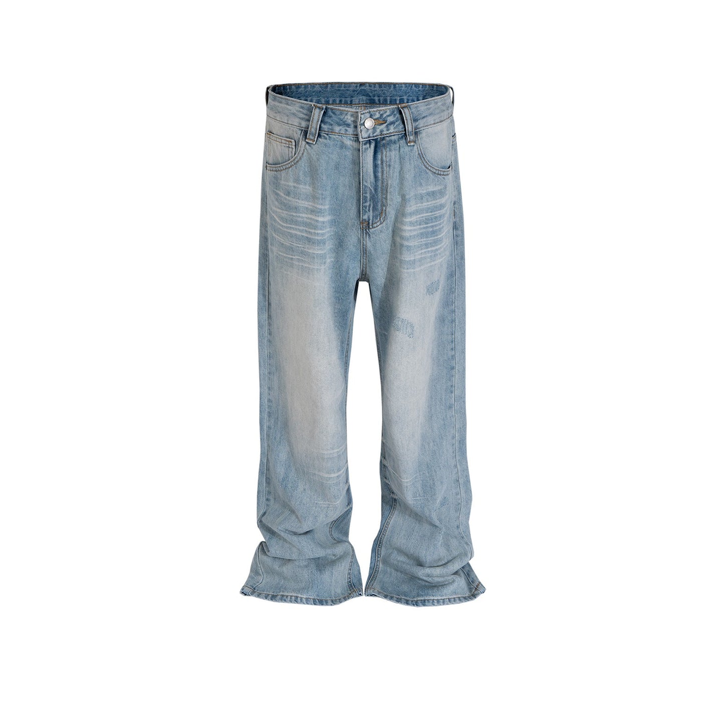 MIJKO Men's Vintage Pants MIJKO Men's Clothing Women's Washed Old Men's and Women's Jeans