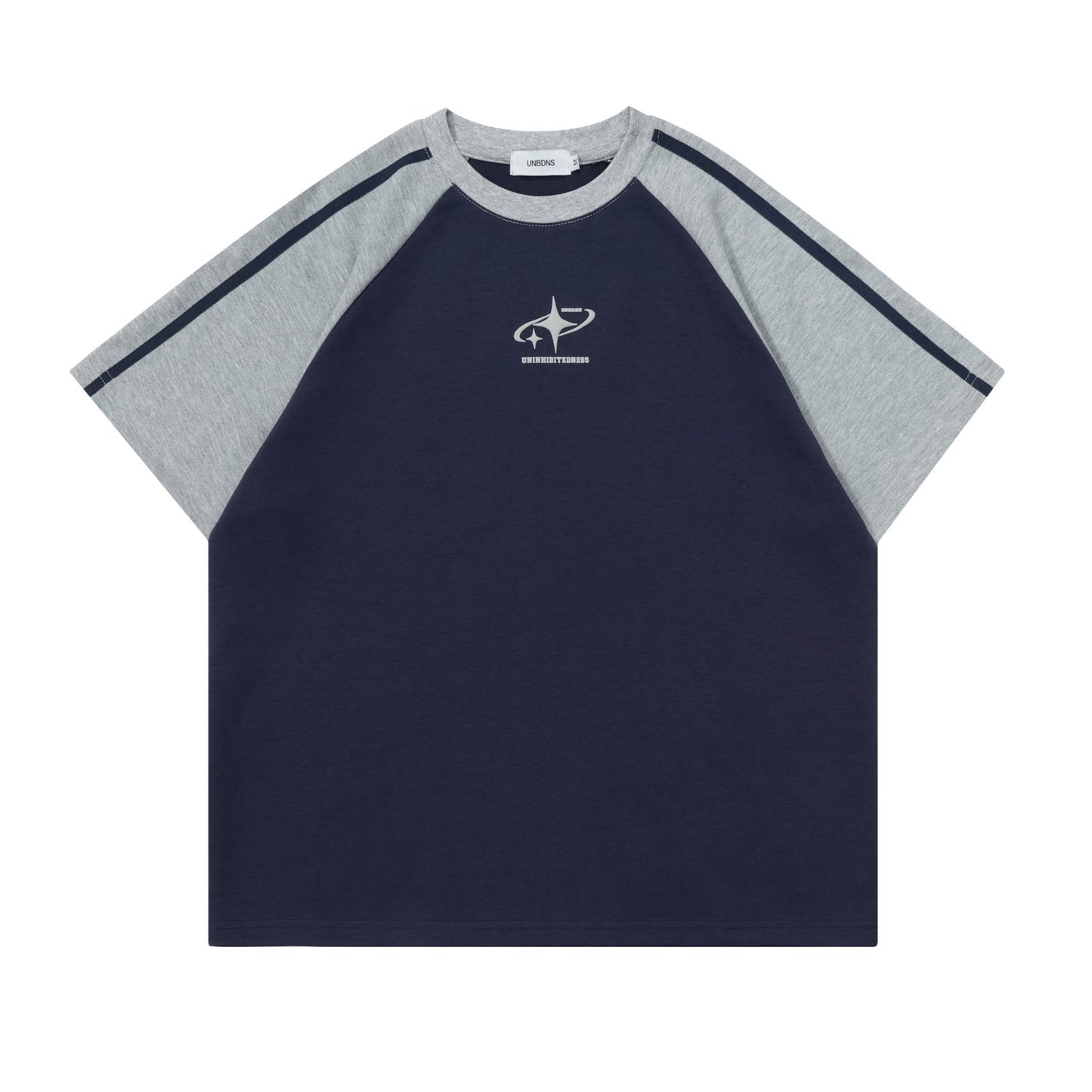 Unisex T-shirts Summer Splicing Color Men's Loose Short Sleeve T-Shirt