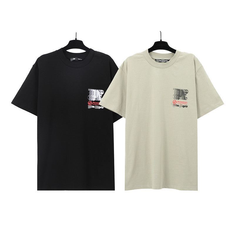 Palm Angels T Shirts singing joint alphabet short-sleeved t-shirt