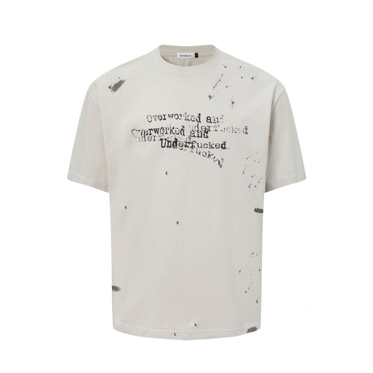 Unisex T-shirts Summer Letter Men's Short Sleeve T-Shirt