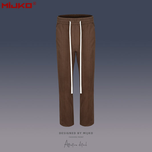 MIJKO Mens Vintage Pants Sports Casual Unisex Pants