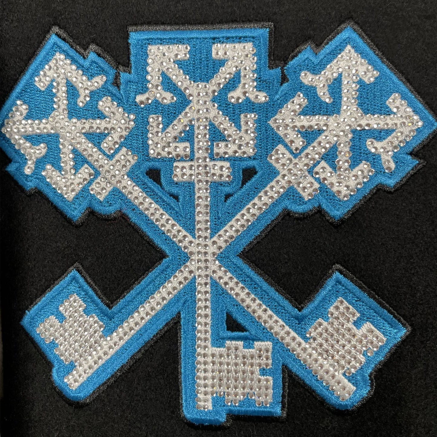 Off White Jacket Autumn/Winter OW Heavy Industries Cartoon Pattern Embroidered Woolen Jacket