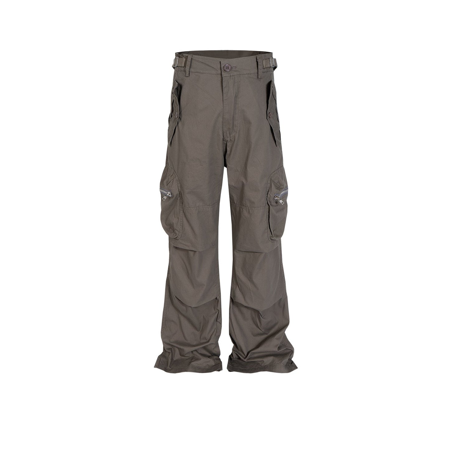 MIJKO Mens Vintage Pants Multi-pocket Casual Pants