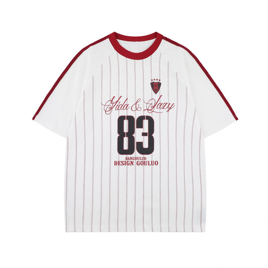 Unisex T-shirts Premium  Sports Jersey Design Loose T-shirts