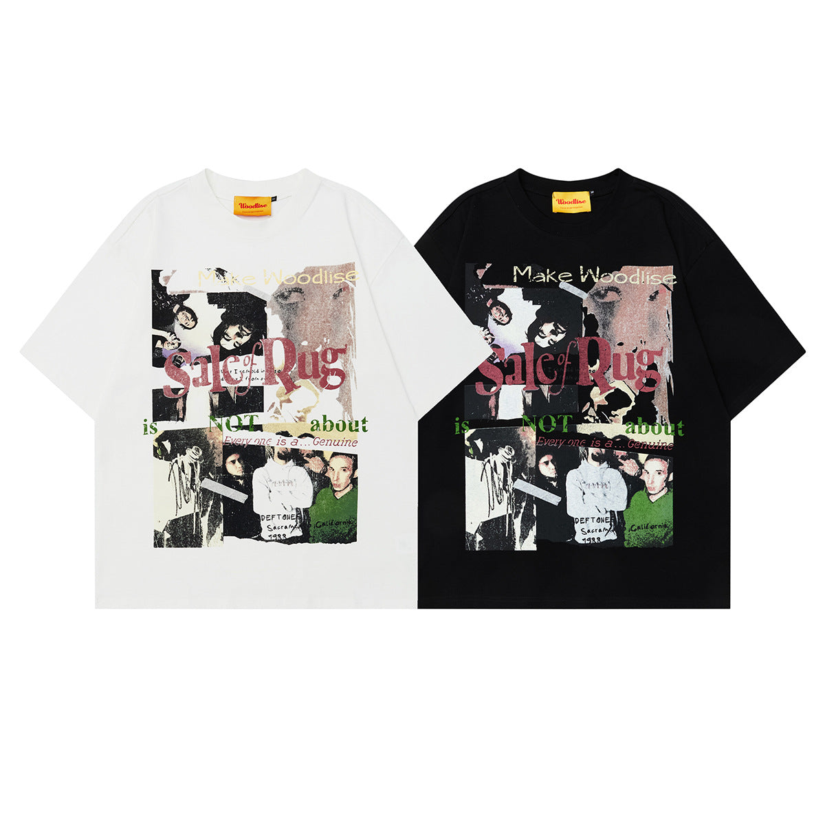 Unisex T-shirts Street Vintage Character Pattern Men's Loose Short Sleeve T-Shirt