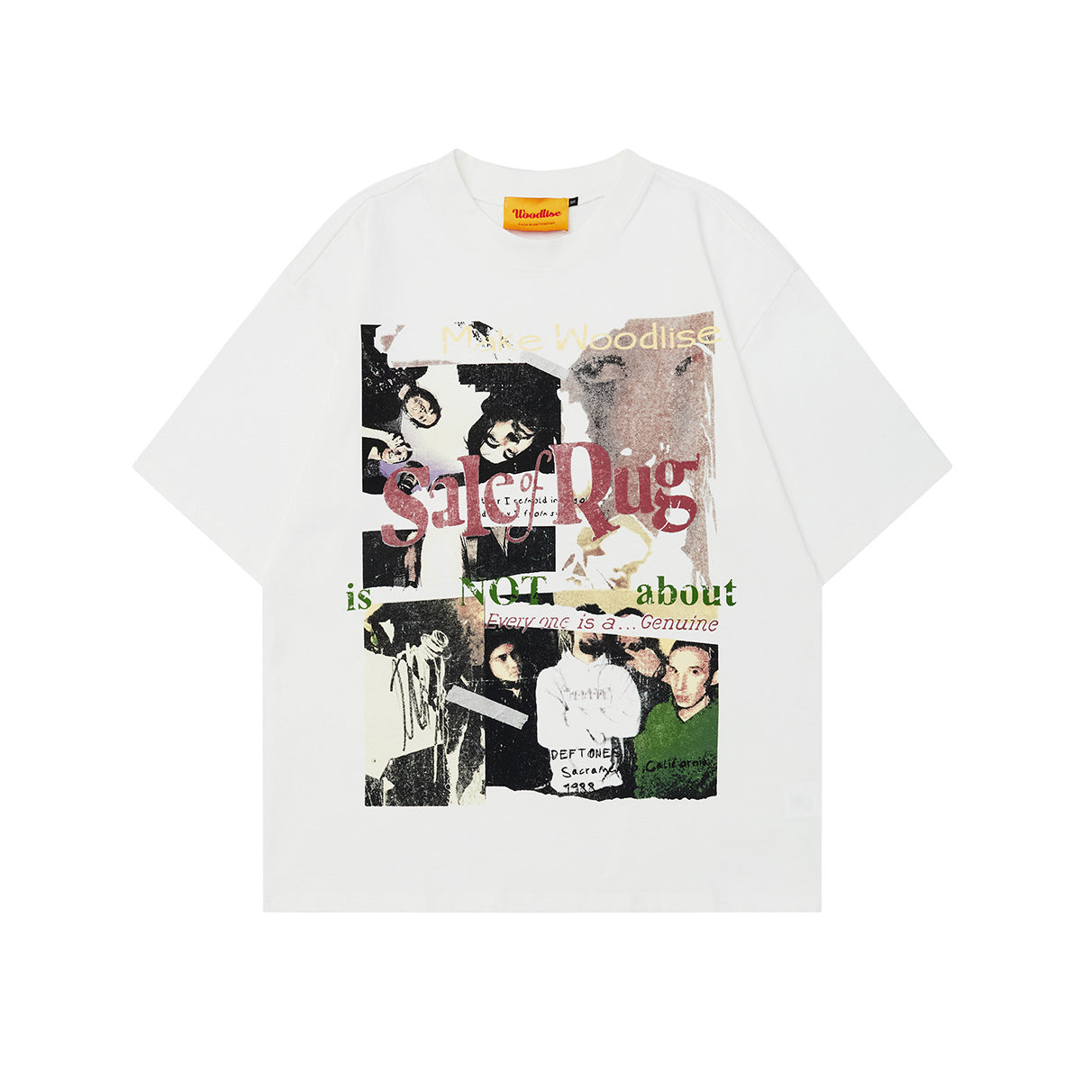 Unisex T-shirts Street Vintage Character Pattern Men's Loose Short Sleeve T-Shirt