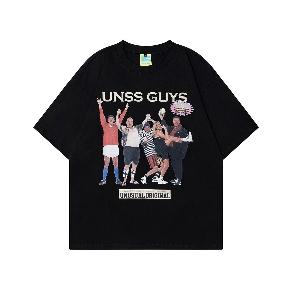 Unisex T-shirts Summer Painting Figure Men's Loose Short Sleeve T-Shirt